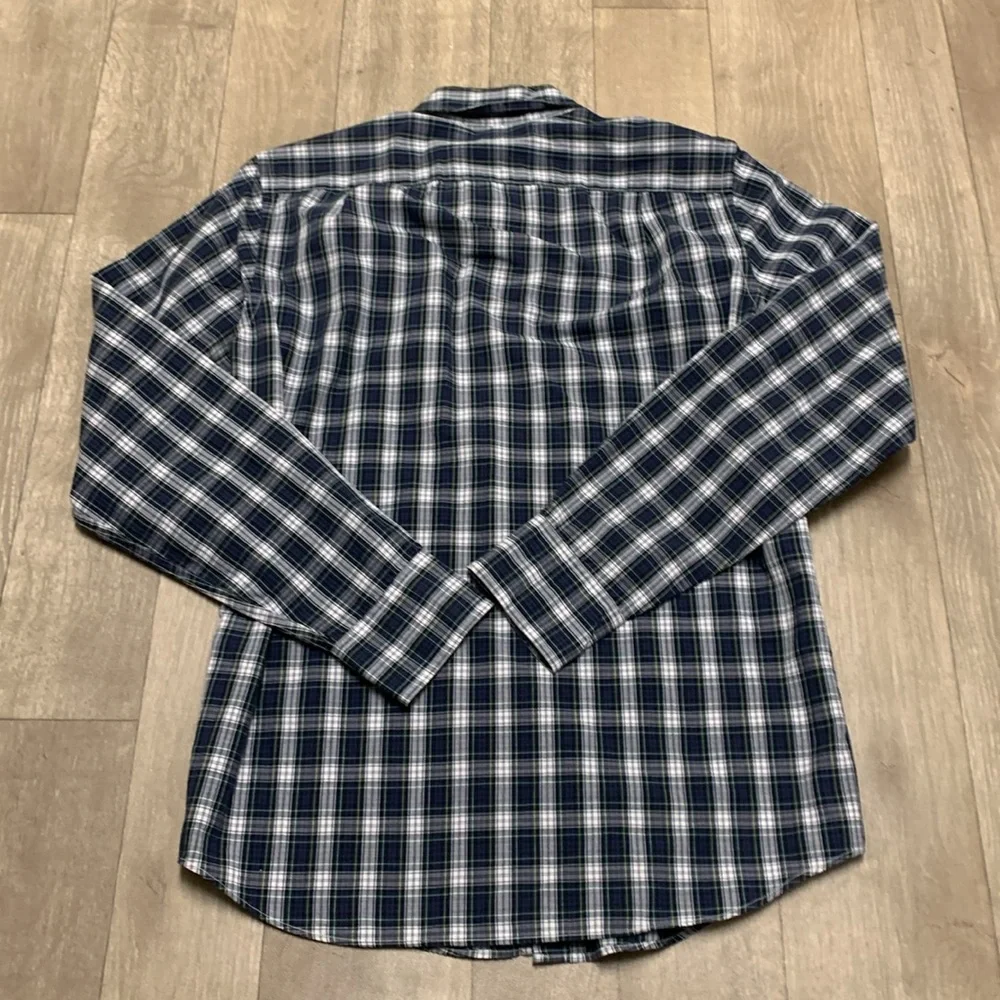 Mens J.Crew‎ Slim Button Down Plaid Casual Long Sleeve Shirt